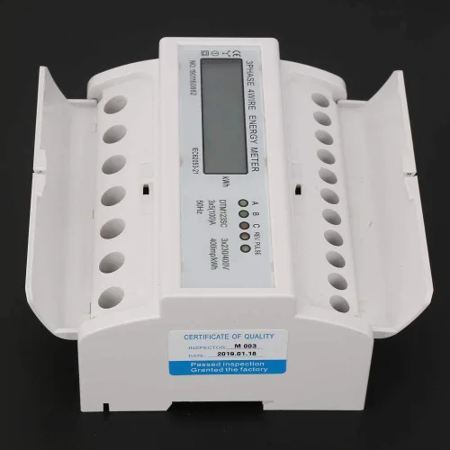 Vista 3 de Medidor de Kwh de 3 fases, 230/400V 5-100A Consumo de Energía Medidor de Energía Eléctrica Digital Medidor de Energía Eléctrica Metro de Kwh de 3