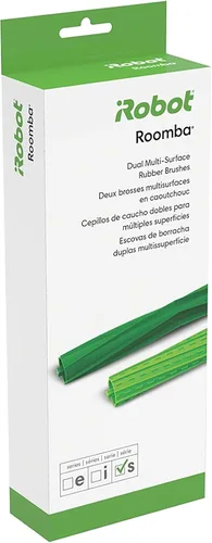 Vista 4 de iRobot Piezas de Repuesto Auténticas - Cepillos de Repuesto Duales Multi-Superficie de Goma para Roomba Serie s, Verde