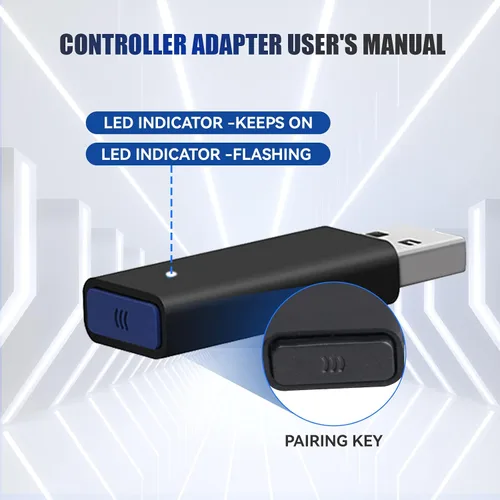 Vista 6 de Adaptador inalámbrico Xbox para PC y controlador, compatible con Xbox One, One XS, Elite, Series XS