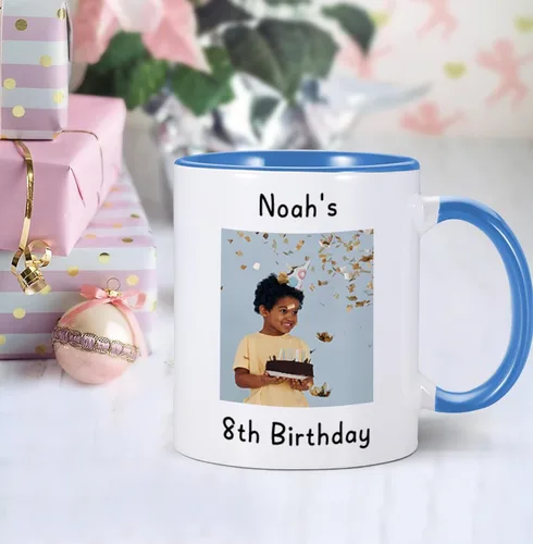 Vista 5 de Taza de café personalizada, taza personalizada, diseña tu propia taza con nombre y logotipo, texto fotográfico, tazas personalizadas en ambos lados