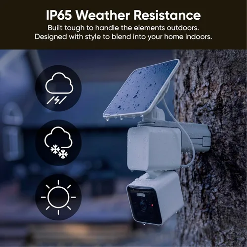 Vista 11 de WYZE Cámara solar Pan, cámaras de seguridad 2K inalámbricas al aire libre