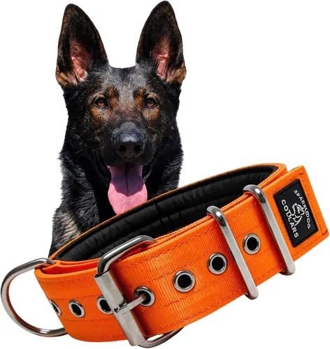Vista 20 de SparkDog - Collar de perro resistente de 1.5 pulgadas, correa ajustable de grado de cinturón de seguridad con herrajes de acero inoxidable