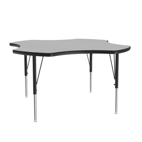 Vista 51 de Correll Mesa de Actividades Rectangular para Aula de 24"x36", Altura Ajustable (19"-29"), Granito Negro Laminado Térmico Fusionado Duradero