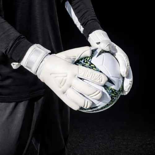 Vista 6 de Professional Goalkeeper Gloves, 4+3 mm Protection, Level 5 Super Grip, Removable Finger Guard Protection, Youth and Adult, All-Levels