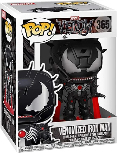 Vista 4 de Venomized IRO n Man: Fun ko P o p ! Paquete de figuras de vinilo con 1 protector gráfico compatible con 'ToysDiva' (365-32687 - B)