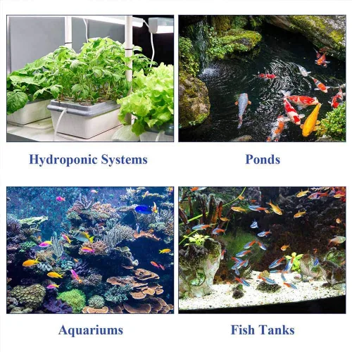 Vista 3 de Air Stone 4.2 pulgadas para acuarios Hidroponía Peces Estanque Plantas Bomba de Aire