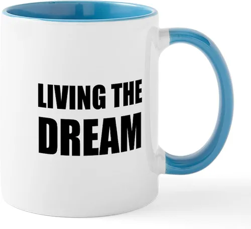 Vista 55 de CafePress Living The Dream Mugs Taza de café de cerámica de 11 oz (11.0 fl oz)