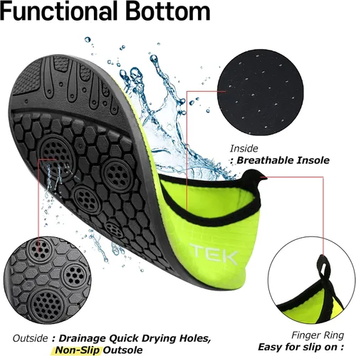 Vista 4 de VALTEK Zapatos de agua Paleos - Calcetines de yoga descalzos para playa, natación, Aqua Surf al aire libre para hombres y mujeres