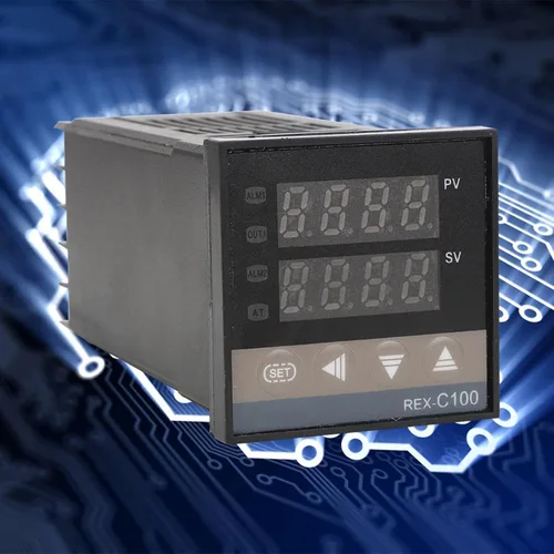 Vista 3 de PID REX-C100 - Controlador digital de temperatura + relé de estado sólido de 40 A, termopar K GD 40A SSR