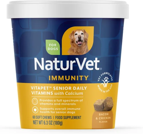 Vista 11 de NaturVet – VitaPet Vitaminas Diarias para Perros Mayores – Más Glucosamina – Espectro Completo de Vitaminas y Minerales – Mejorado con Glucosamina