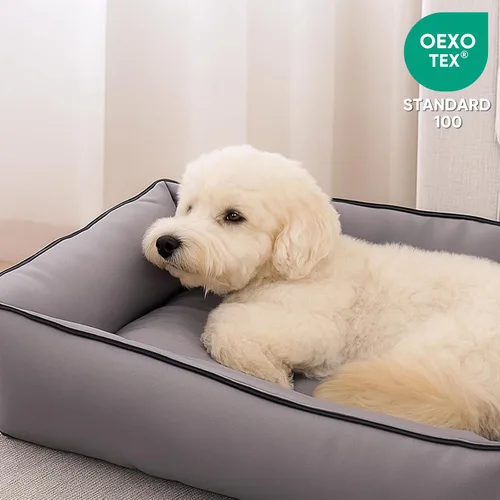Vista 7 de Cama de perro impermeable Oxford, alfombrilla plegable para jaula para perros pequeños y medianos, almohadilla ortopédica para mascotas con algodón