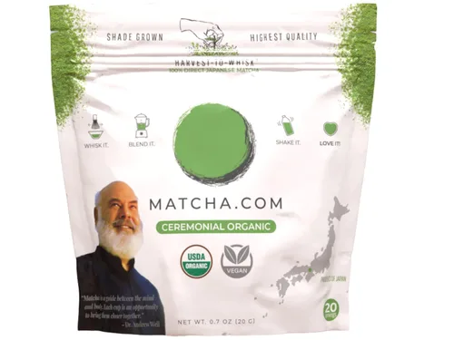 Vista 4 de Matcha Kari Palitos + paquete ceremonial de 0.71 oz - Paquete de 6 unidades individuales y 0.71 onzas de polvo orgánico de grado ceremonial
