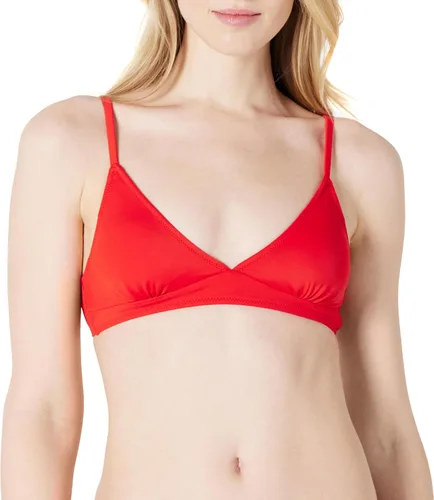 Vista 12 de Amazon Essentials Traje de baño triangular para mujer con tirantes ajustables Rojo ladrillo.