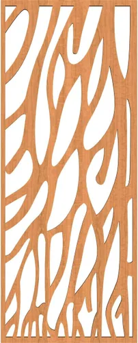 Vista 4 de 9 3/8"W x 24 3/8"H x 1/4"T Bristol Decorativos Paneles de Pared de Madera Calado, Cereza
