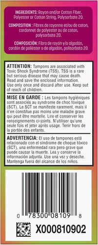 Vista 16 de Playtex Tampones deportivos de absorción regular, sin fragancia, 18 unidades, tampones regulares para mujeres, cuidado femenino, tampón Playtex