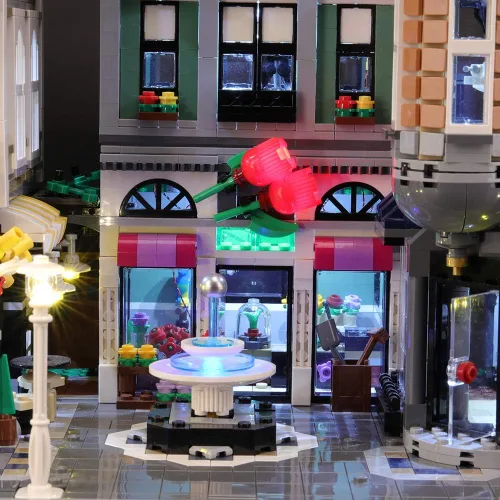 Vista 2 de BRIKSMAX Kit de iluminación LED para Assembly Square – Compatible con el modelo de bloques de construcción Lego 10255 – no incluye el set de Lego