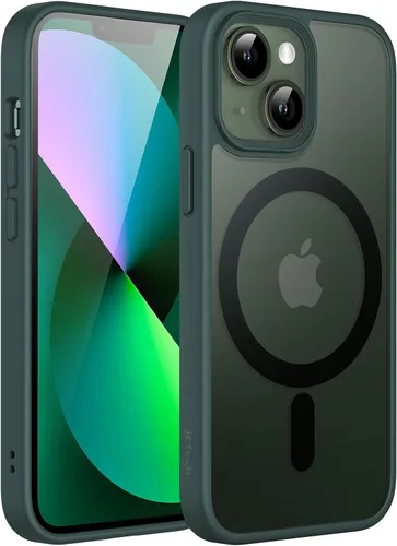 Vista 21 de JETech Funda magnética mate para iPhone 13, color negro