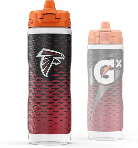 Vista 14 de Gatorade Gx NFL - Botellas antideslizantes para apretar, 30 onzas líquidas, sistema de hidratación Gx