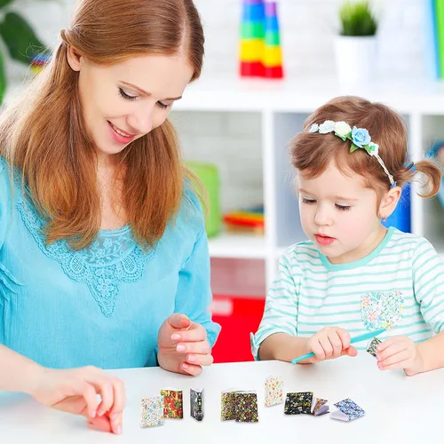 Vista 7 de Skylety 24 piezas a escala 1:12 en miniatura, libros de casa de muñecas surtidas, accesorios para casa de muñecas, libros pequeños, accesorios