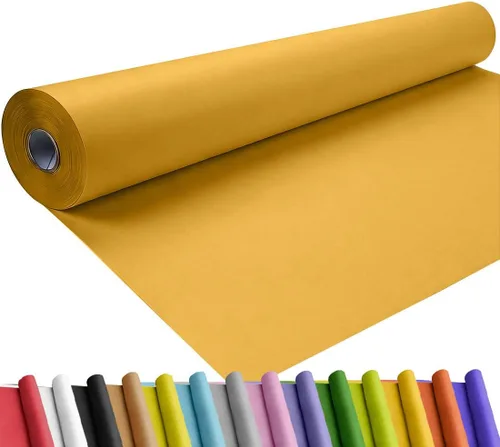 Vista 10 de SMART&CASUAL Papel de regalo negro de 17.8 x 760 pulgadas (63 pies) de papel kraft para regalo, tablón de anuncios, ramos, flores, niños, embalaje