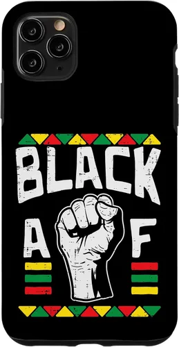 Vista 13 de Black AF Fist Dashiki Kente Pride BLM African American Gift Case for iPhone 17