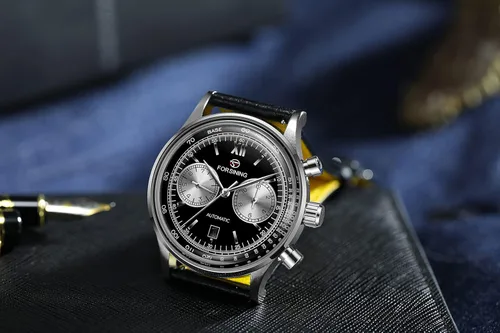 Vista 5 de FORSINING Men's Automatic Tourbillon Dress Watches Analogue Mechanical Calendar Minimalist Waterproof Wrist Watch