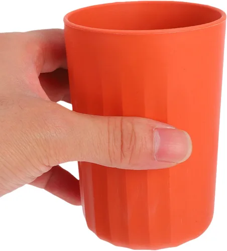 Vista 3 de Juego de vajilla de paja de trigo para 1 juego de vajilla portátil de fiesta con cuenco, taza, cuchara, palillos, suministros de cocina ligeros