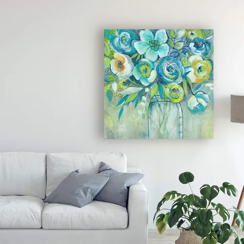 Vista 3 de Trademark Fine Art, 14x14 Flores tardías I de Elle Summers