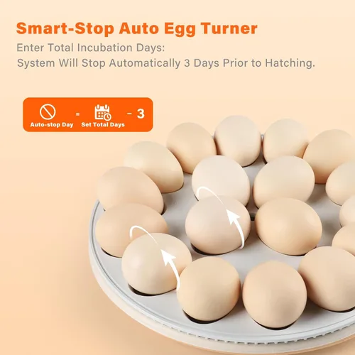 Vista 14 de Incubadora de huevos para incubar huevos: Turner automático ±1°F Temperatura