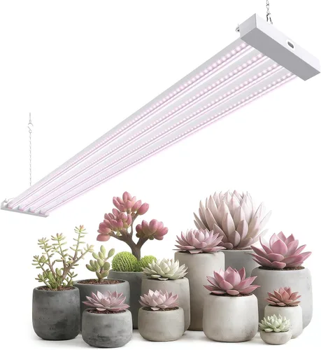 Vista 17 de Barrina TX-L63 - Luces de cultivo de 3 pies para plantas de interior, 252 W (4 x 63 W), 4 paneles LED de cobertura más amplia, espectro completo
