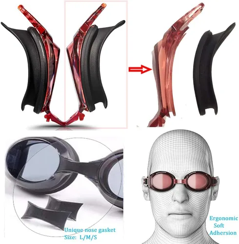 Vista 6 de ROER - Gafas de natación con equipo deportivo correctivo miope, sin fugas, antivaho para hombre miope, mujer y adulto