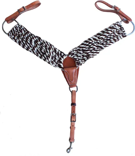 Vista 9 de CHALLENGER Western Mohair 25-Strand Two-Tone Breast Collar Uptugs