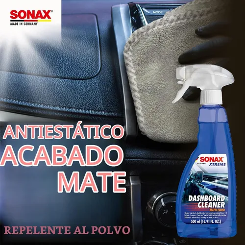 Vista 4 de SONAX Kit de interior de automóvil premium Juego completo de limpieza interior de 5 piezas Limpiador de salpicaderos, espuma de cuero, limpiador
