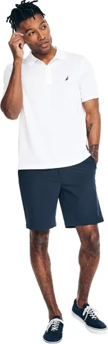 Vista 97 de Nautica playera polo clásica de mangas cortas, color sólido, para hombre