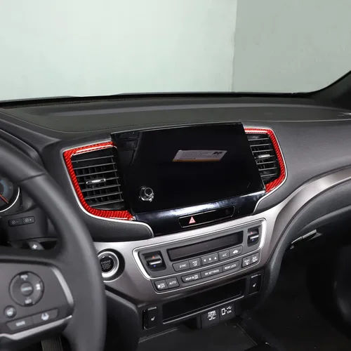 Vista 5 de Marco de ventilación de aire para consola central para Honda Pilot 2019-2022/Ridgeline 2021-2023/Passport 2019-2023, consolas centrales de automóvil