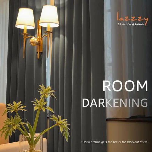Vista 7 de Lazzzy - 2 paneles de cortinas opacas de terciopelo, con aislamiento térmico, muy suaves, lujosas, con bolsillo para cortinero, para dormitorio