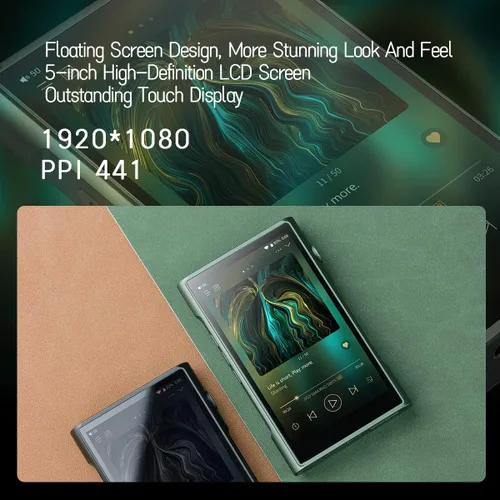 Vista 2 de SHANLING Reproductor de audio ultra digital M6, reproductor de MP3/MP4, contrata Bluetooth DAP, reproductor de música portátil, WiFi de 2.4G/5G