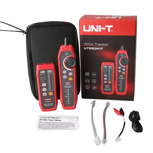 Vista 6 de UNI-T UT683KIT - Rastreador de cables para probador de cables RJ11 y RJ45, buscador de línea telefónica, colación de mantenimiento de red