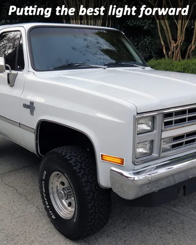 Vista 8 de Bestview Luces de posición laterales LED Compatibles con 1981-1991 Chevy C10 C20 C30 GMC C1500 C2500 Suburban Blazer Jimmy, lado del conductor