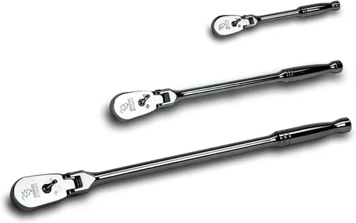 Vista 16 de Capri Tools - Trinquete de perfil bajo de cuadrante de 1/2 pulgada, 72 dientes verdaderos y arco oscilante de 5 grados