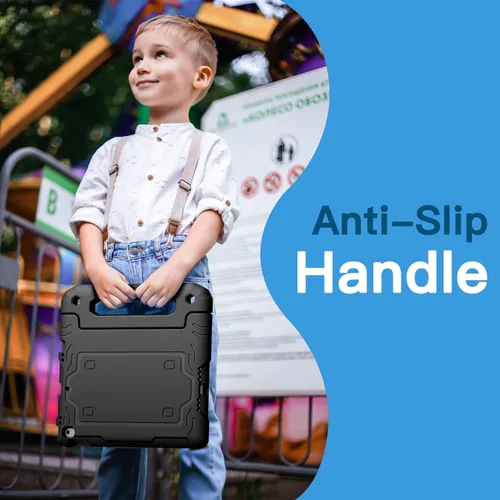 Vista 3 de JETech Funda para iPad de 10.2 pulgadas (9ª/8ª/7ª generación, 2021/2020/2019) con protector de pantalla integrado, a prueba de golpes, funda Negro