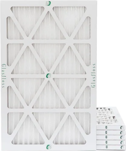 Vista 14 de Glasfloss ZL 8x8x1 MERV 10 (FPR 5-6) Filtros de aire para caldera/aire acondicionado. (Caja de 6). Tamaño real: 8 x 8 x 7/8