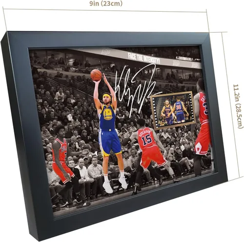 Vista 6 de sufenvera Firmado Klay Thompson Memorabilia - Colección de pósteres enmarcados con fotos, regalos para los fanáticos del baloncesto Golden State, 10