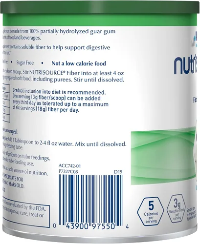Vista 8 de NutriSource Suplementos nutricionales de fibra dietética de fibra, sin sabor, 7.2 onzas (paquete de 4)