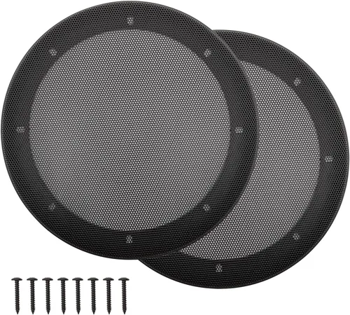 Vista 14 de Cubiertas para parrilla de altavoz de 3 pulgadas, protector de subwoofer para altavoz de automóvil, marco de plástico ABS con malla metálica