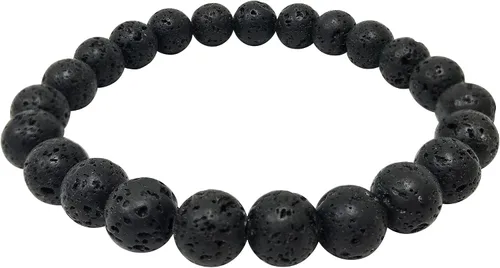 Vista 647 de Gem Avenue Handmade Round Bead Stretch Bracelet Unisex Natural Stone Beaded Jewelry for Men & Women, Elastic Wristband for Daily Wear