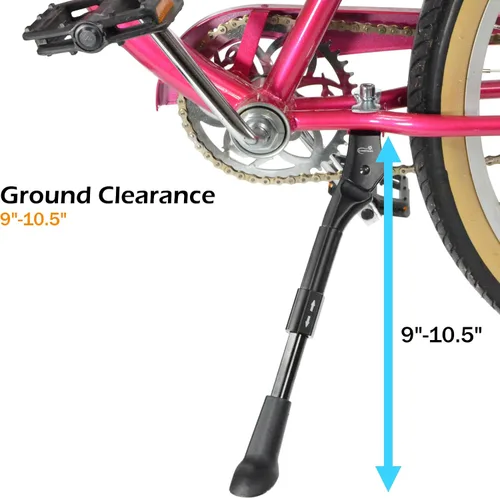 Vista 5 de Soporte de bicicleta Soporte central ajustable 24"-28" plateado