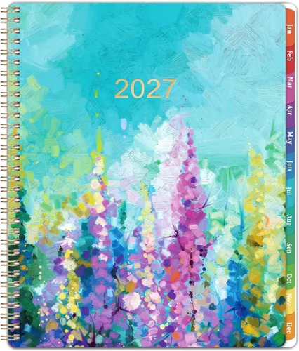 Vista 8 de Agenda 2026-2027, planificador semanal y mensual, julio 2026 - junio 2027
