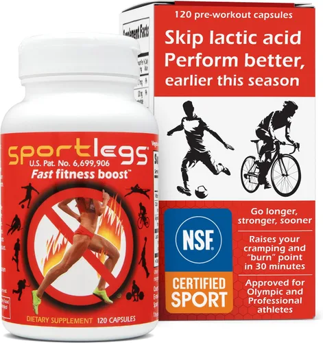 Vista 11 de SPORTLEGS Fast Fitness Boost Pre Workout para hombres y mujeres, suplemento de ácido láctico, combustible de resistencia deportiva, suplementos