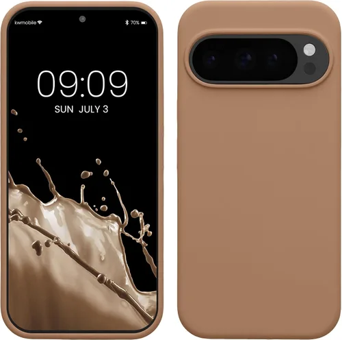 Vista 56 de kwmobile Funda Compatible con Google Pixel 6 Pro - Funda de Teléfono de Silicona TPU con Acabado Suave - Azul Caribe